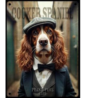 PLAQUE 20X30 COCKER SPANIEL C2