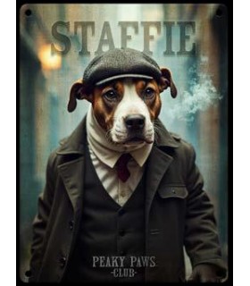 PLAQUE 20X30 STAFFORDSHIRE BULL TERRIER C2