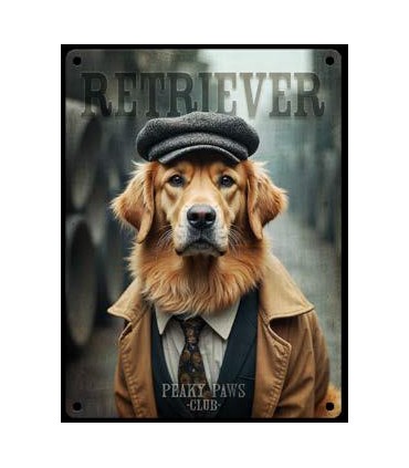 PLAQUE 20X30 GOLDEN RETRIEVER C2