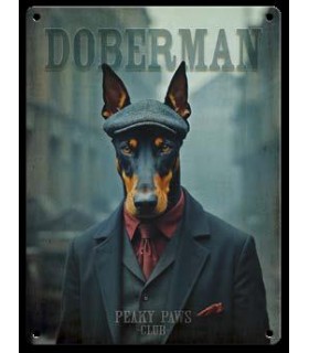 PLAQUE 20X30 DOBERMANN C2