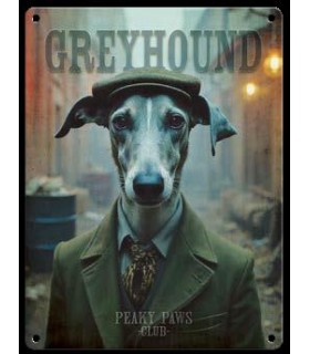 PLAQUE 20X30 LEVRIER GREYHOUND C2