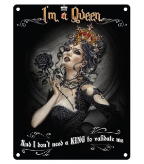 PLAQUE 30X40 TAROT QUEEN C2