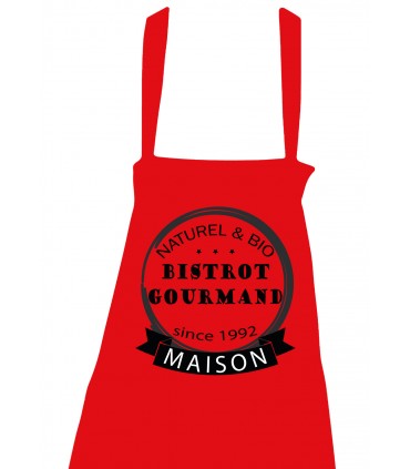 TABLIER ROUGE BISTROT GOURMAND C2