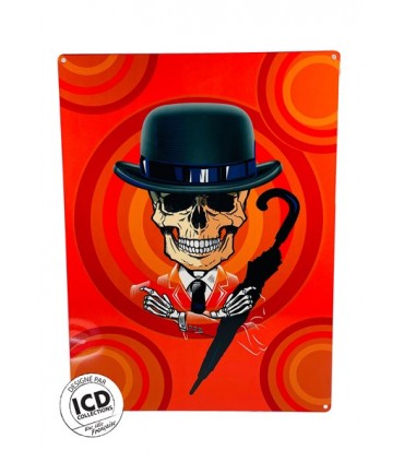 PLAQUE 30X40 CRANE CHAPEAU MELON C2