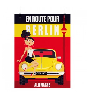 AFFICHE VOITURE COX1303 BERLIN 30X40