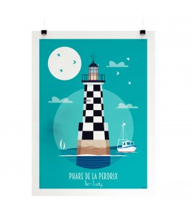 AFFICHE PHARE DE LA PERDRIX 30X40 C6