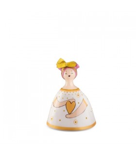 FIGURINE PUPAZZE BLANCHE 10X16CM