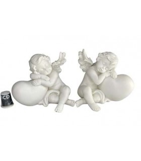 ANGE COEUR 11.5X8X10 SET DE 6 ASS