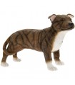 CHIEN STAFF BULL TERRIER MARRON 14X6X11 