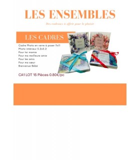 LOT 12 CADRES VERRE 11X11 ASS