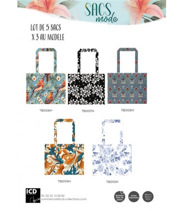 LOT 15 SACS 3 AU MODELE 46X35X10 ASS