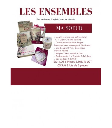 LOT 6 PIECES MA SOEUR C3