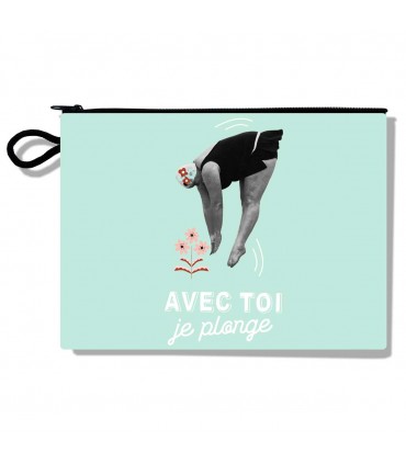 POCHETTE AVEC TOI JE PLONGE 160X210 C6