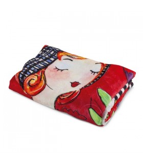 PLAID PUPAZZE ROUGE 150X170CM