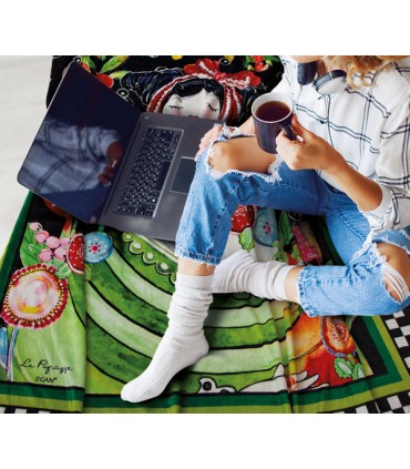 FOULARD PUPAZZE NOIR 180X110CM SET DE 3