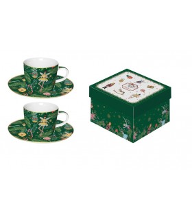 SET 2 TASSES EXPRESSO 90ML CHRISTMAS SPIRIT