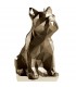 BOUGIE BULLDOG ORIGAMI BRASS 100H 25X12.5X22