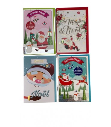 LOT 50 CARTES NOËL ENFANTIN ASS